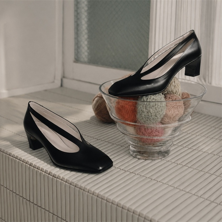Cutout-design Elegant High-heeled Womens Pumps