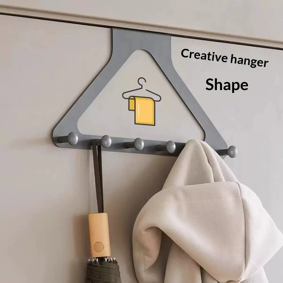 Door Hook No Drilling Required Space-saving Clothes