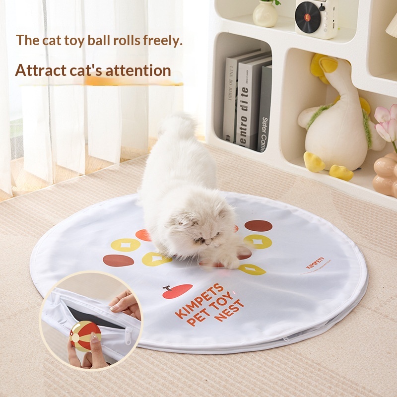 Electric Cat Toy Ball With Hunting Cover For Pets