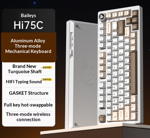 Tri-mode Mechanical Keyboard Custom Kit With RGB Lighting 5