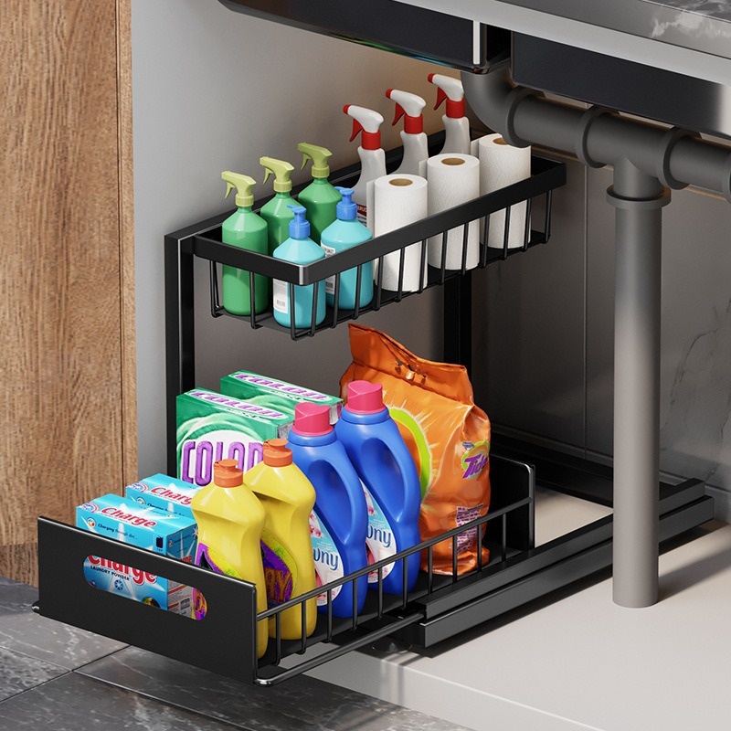 Kitchen Sink Rack, Household Pull-out Seasoning Storage - photo 2