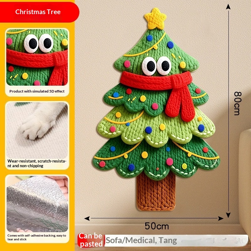 Best-selling Cartoon 5D Cat-scratch Wall Sticker 3