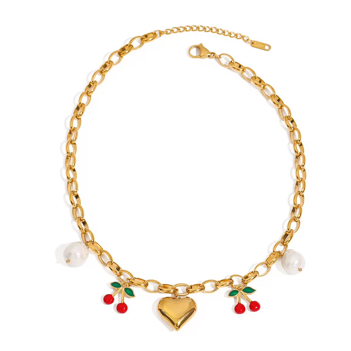 Stainless Steel Necklace With A Premium Long-lasting Fruit Design