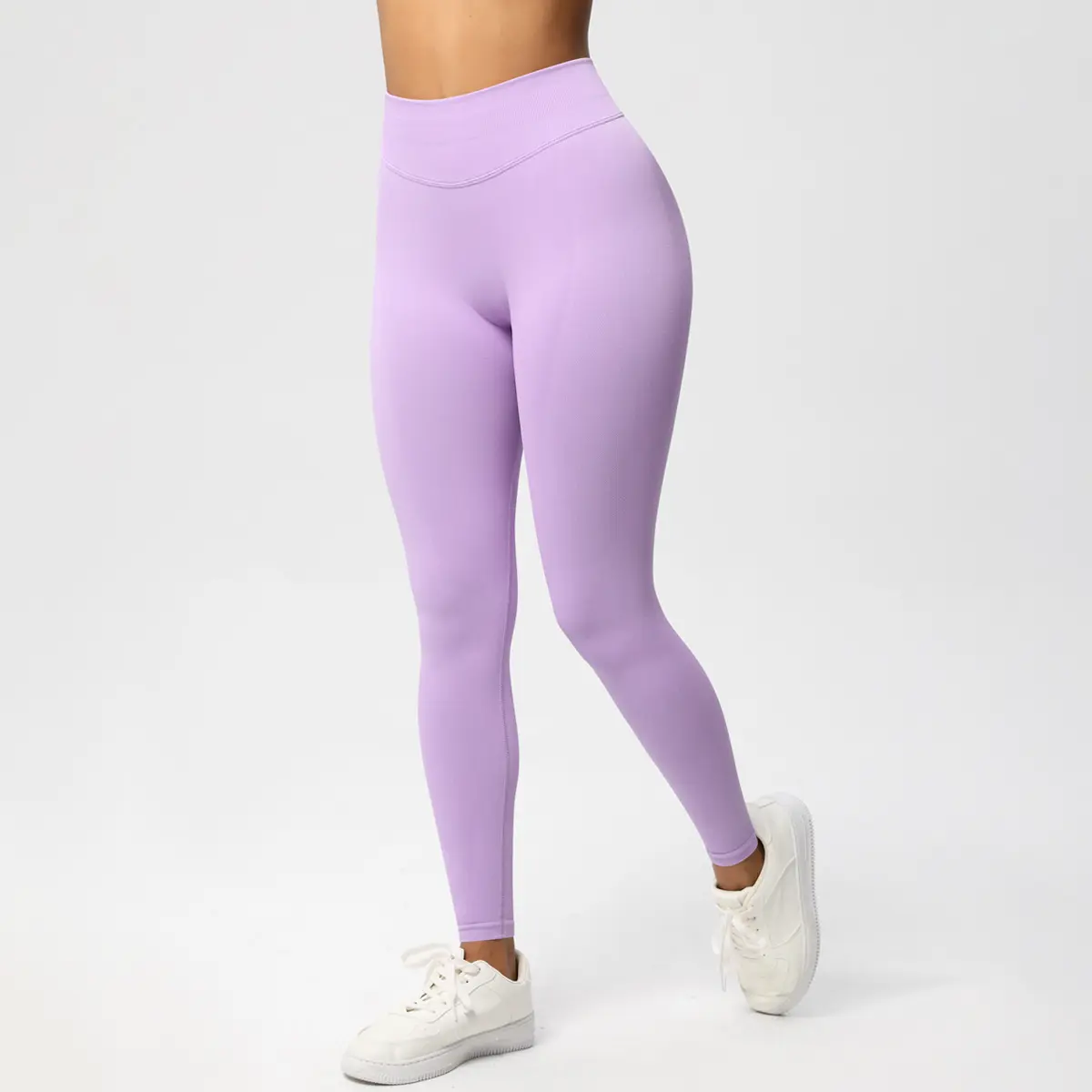 Solid-color Three-panel Waist-pleated Butt-lifting Low-rise Skinny Pants