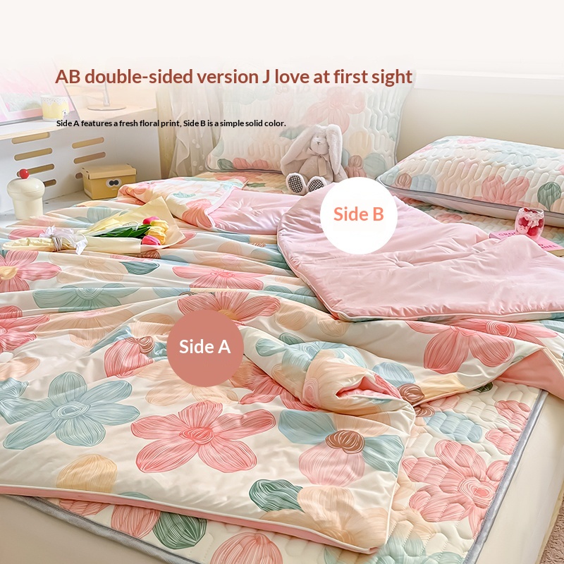 Ice-Silk Cooling Summer Quilt