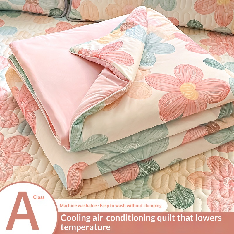 Ice-Silk Cooling Summer Quilt