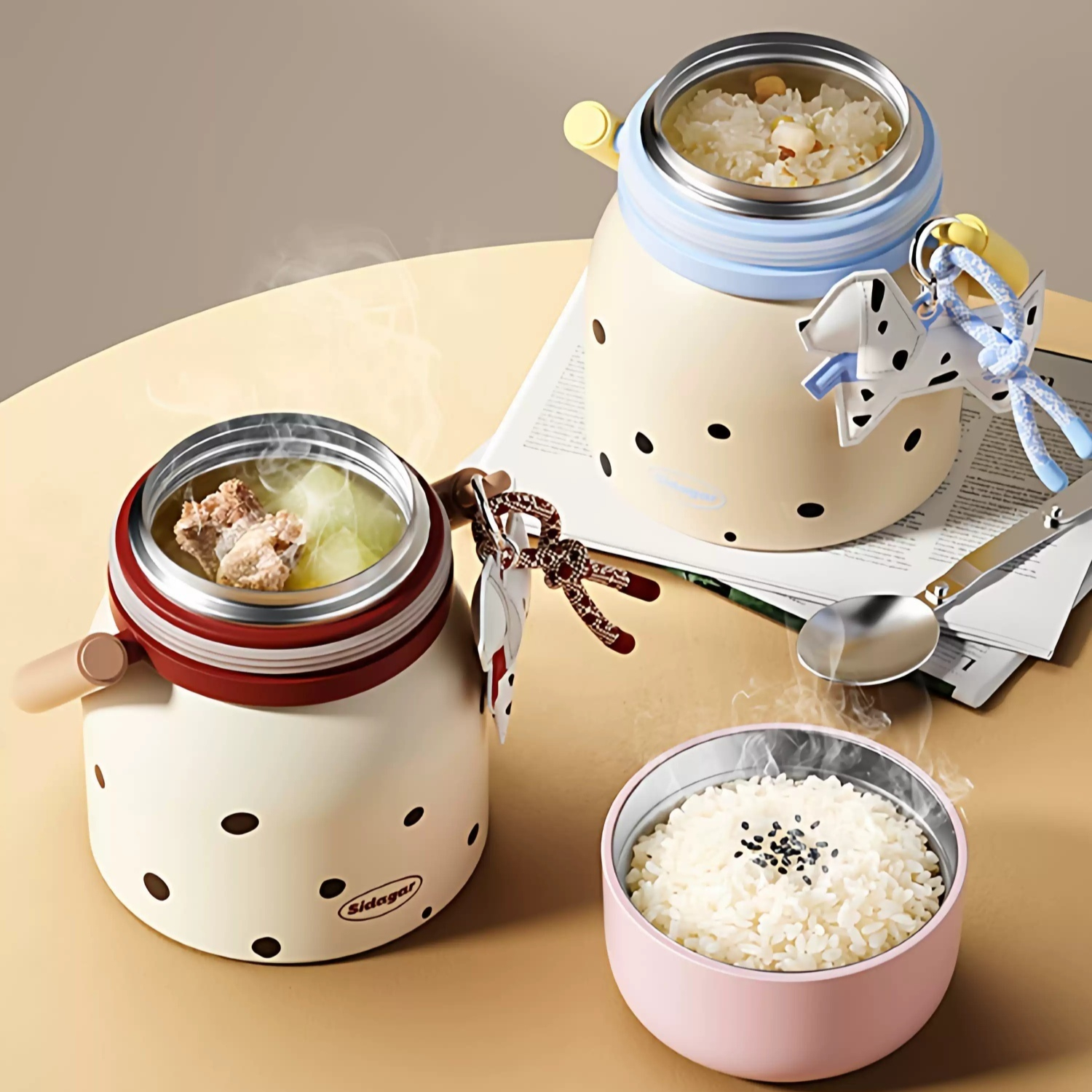 316L Stainless Steel Long-Lasting Thermal Insulated Bucket Lunch Box