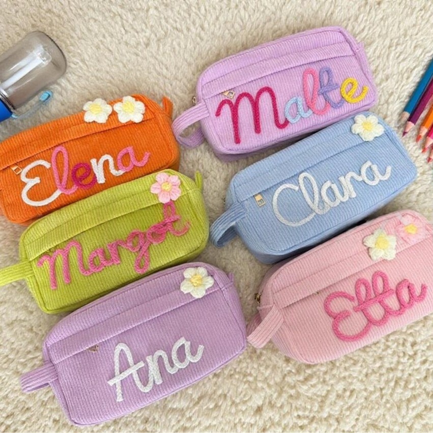 Corduroy Large-Capacity Handheld Makeup Bag — foto 9