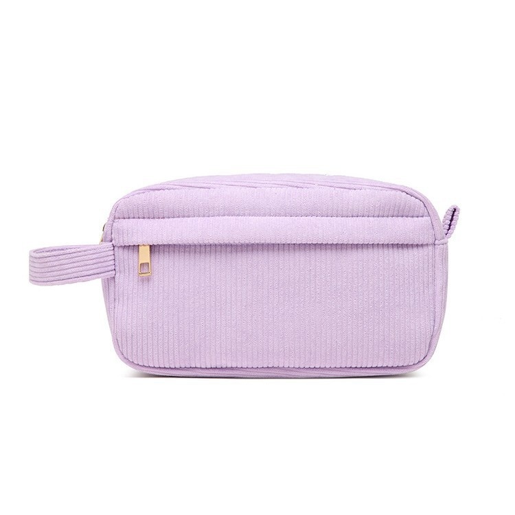 Corduroy Large-Capacity Handheld Makeup Bag — foto 6