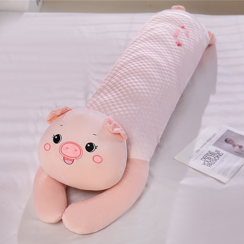 Bedside Cushion Summer Ice Silk Long Pillow