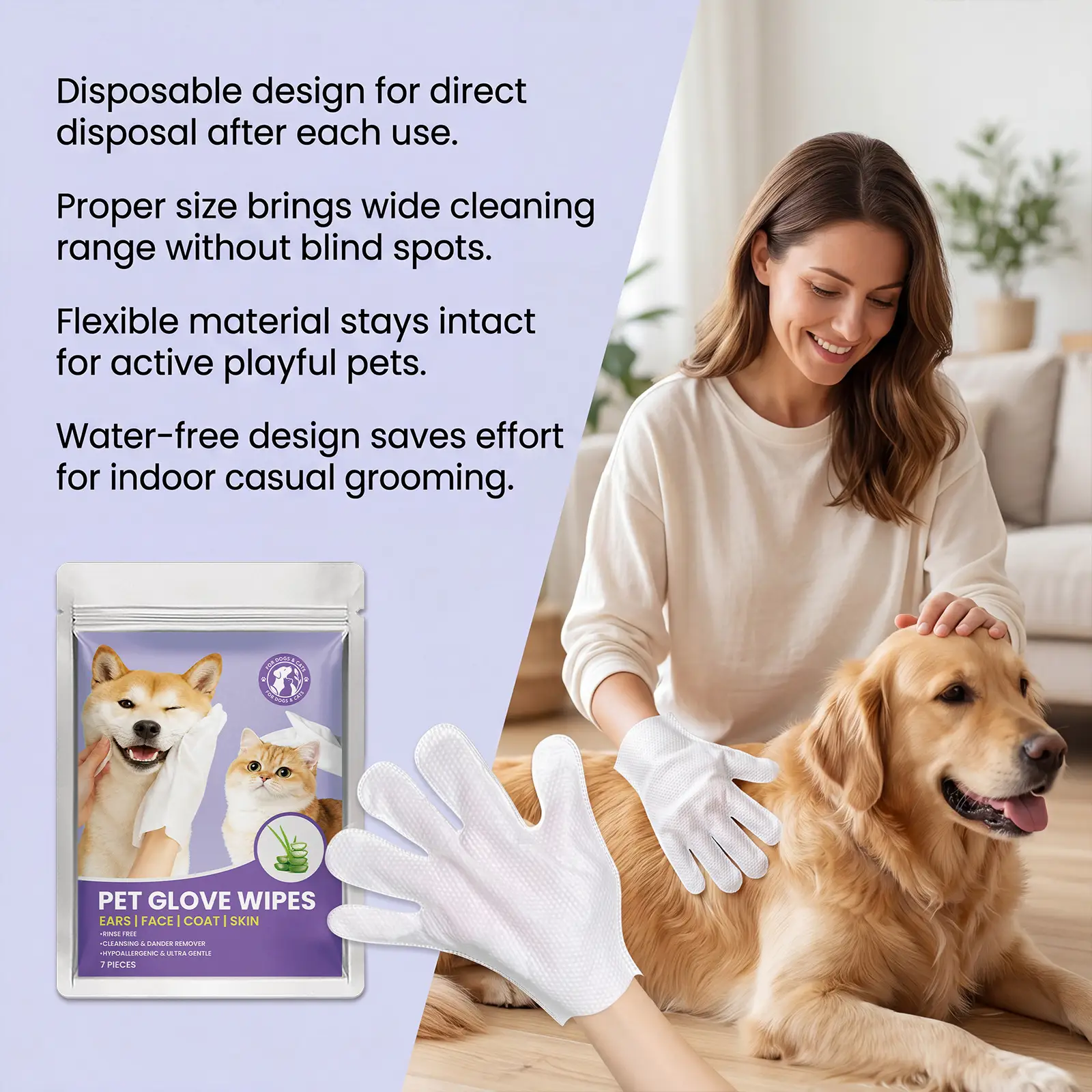 Skin Friendly And Convenient Wipe For Cats And Dogs Universal Clean Wet Wipes