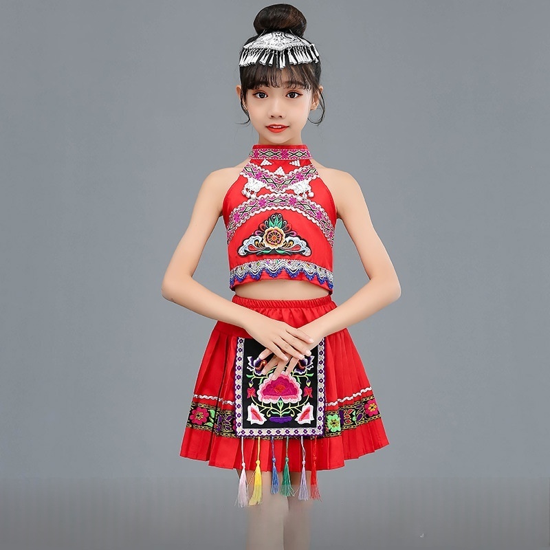 Childrens June 1st Miao Girls Ethnic Minority Costume — foto 10