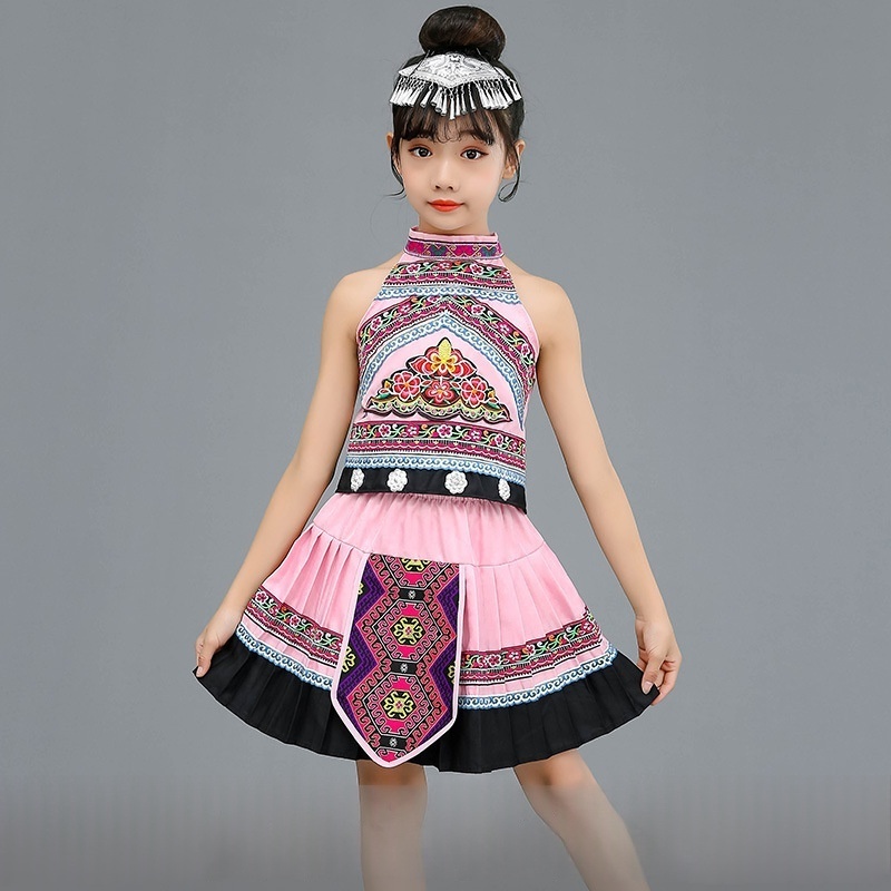 Childrens June 1st Miao Girls Ethnic Minority Costume — foto 8