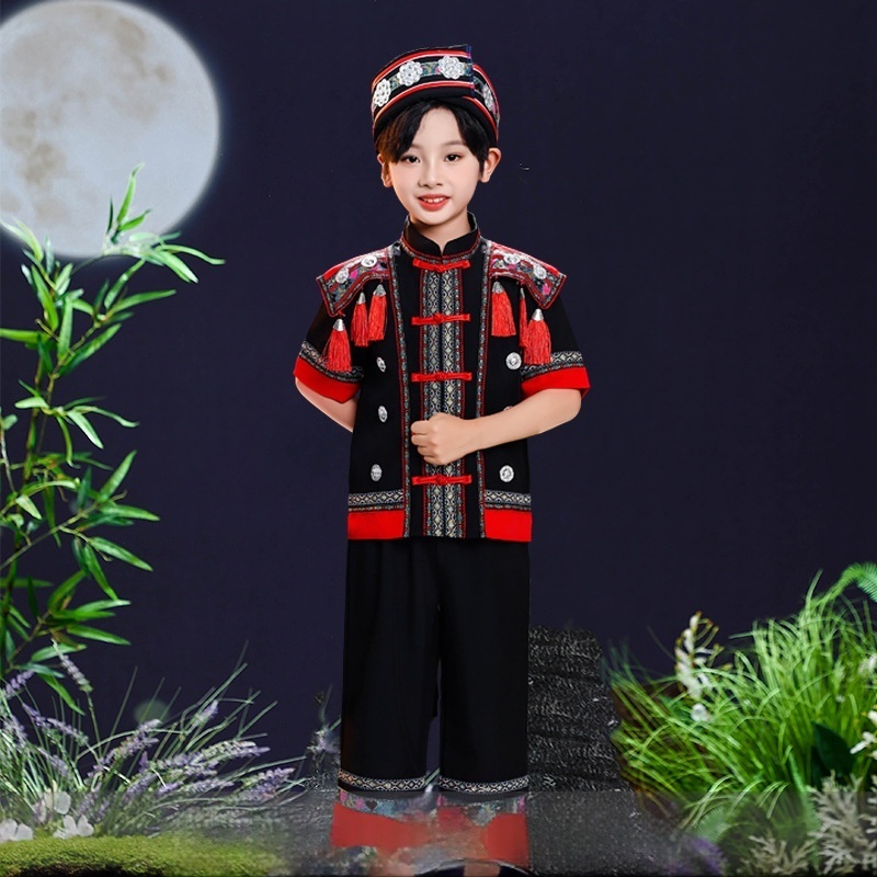 Childrens June 1st Miao Girls Ethnic Minority Costume — foto 6