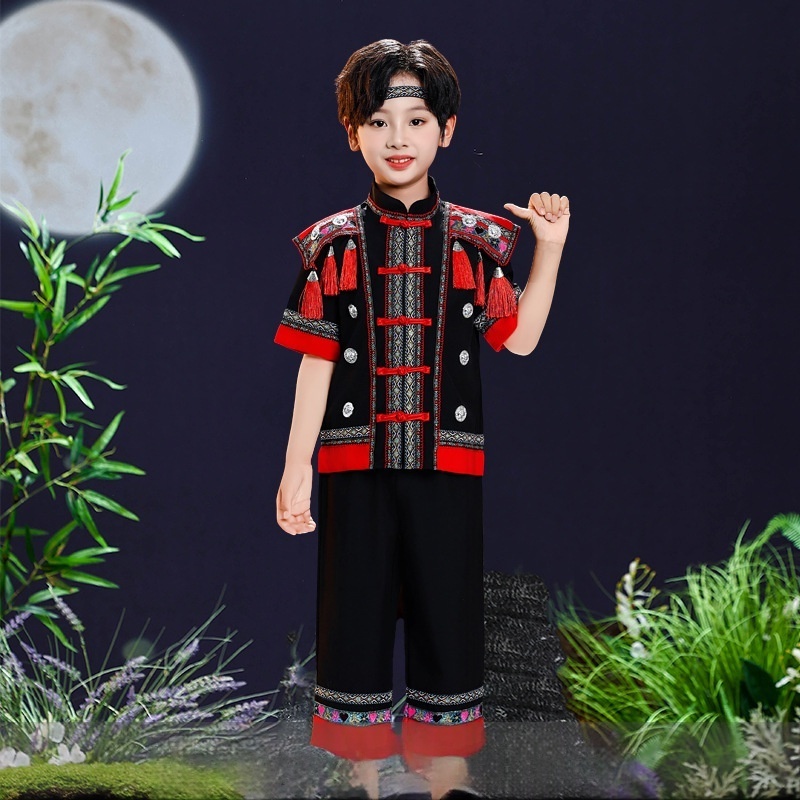 Childrens June 1st Miao Girls Ethnic Minority Costume — foto 12