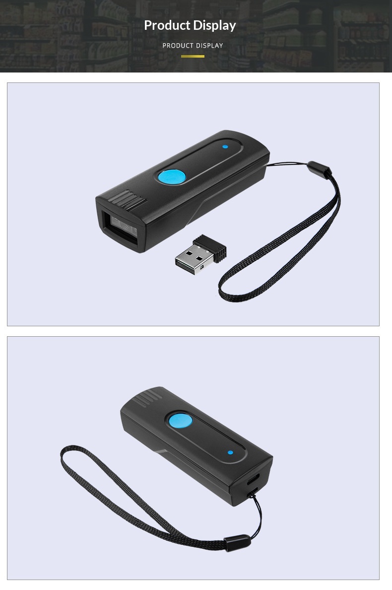 Portable One-Dimensional QR Code Bluetooth Scanner 6