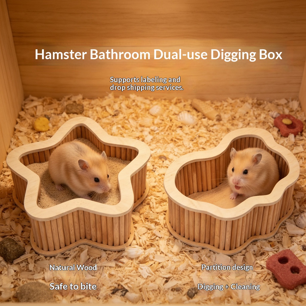 Birch Wood Hamster Digging Burrowing And Landscaping Wooden Flower Branch Rat