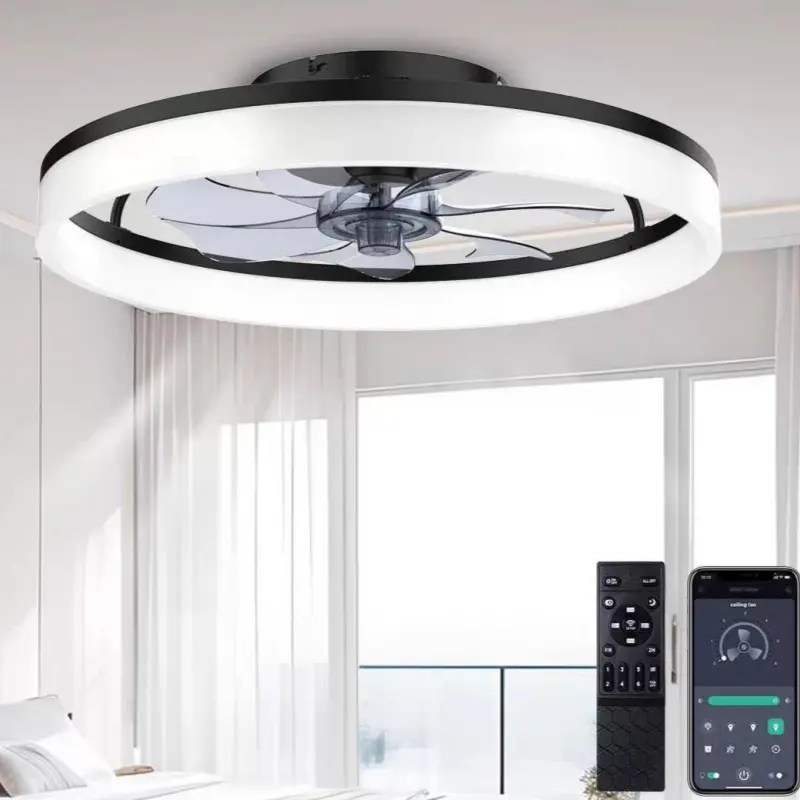 Light-luxury Nordic-style Restaurant Smart Fan Light