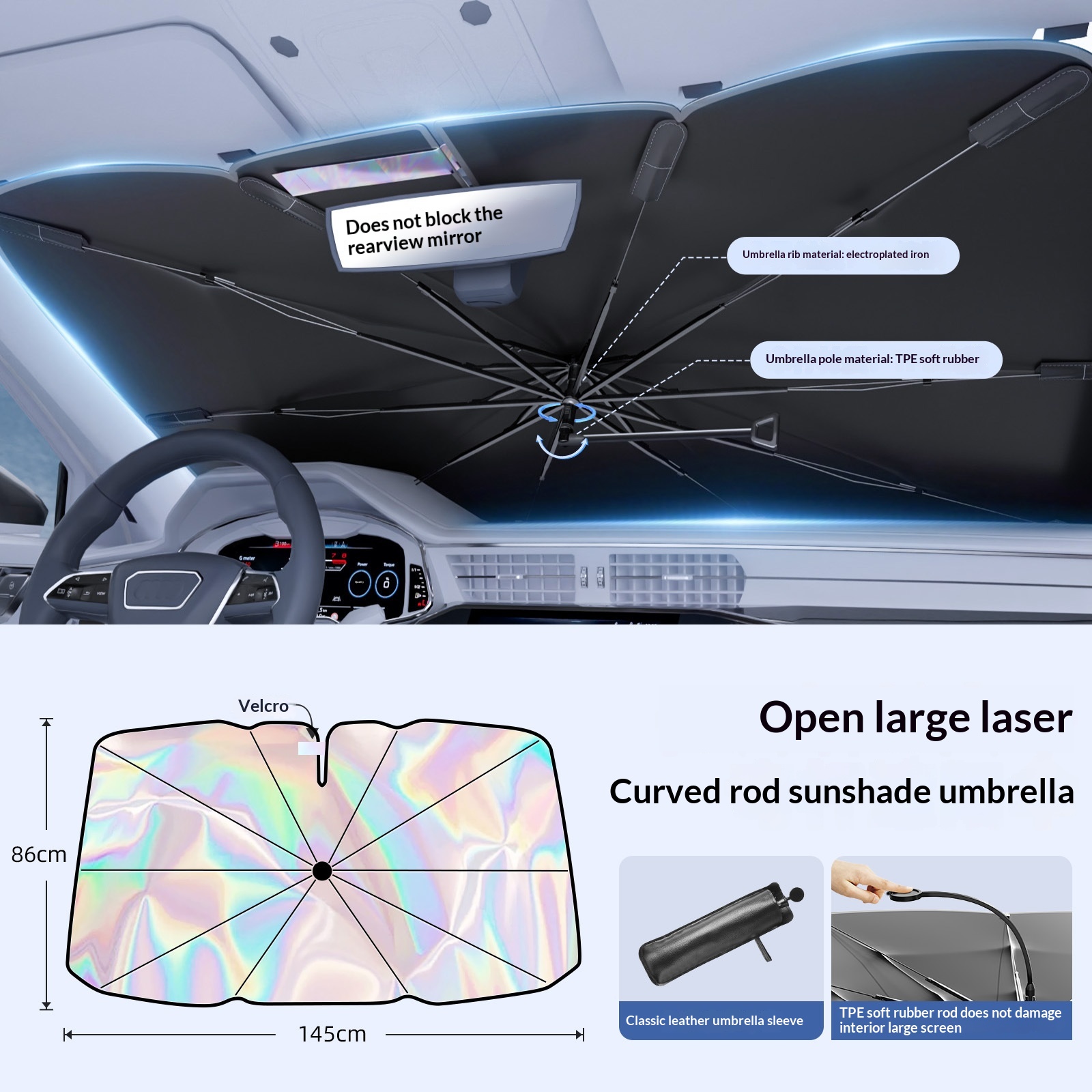 Summer Car Front Windshield Sunshade 4