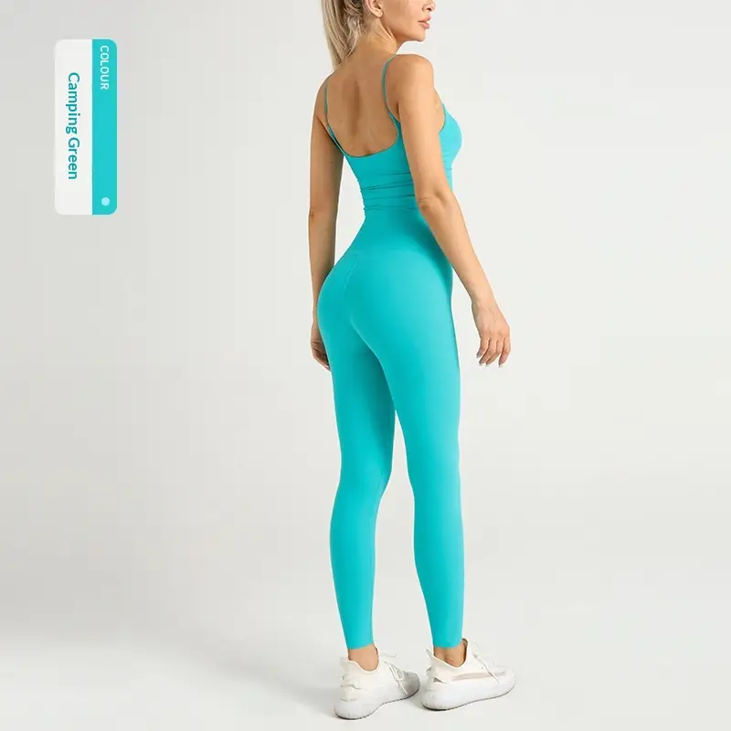 Strap High-waist Yoga Two-piece Set