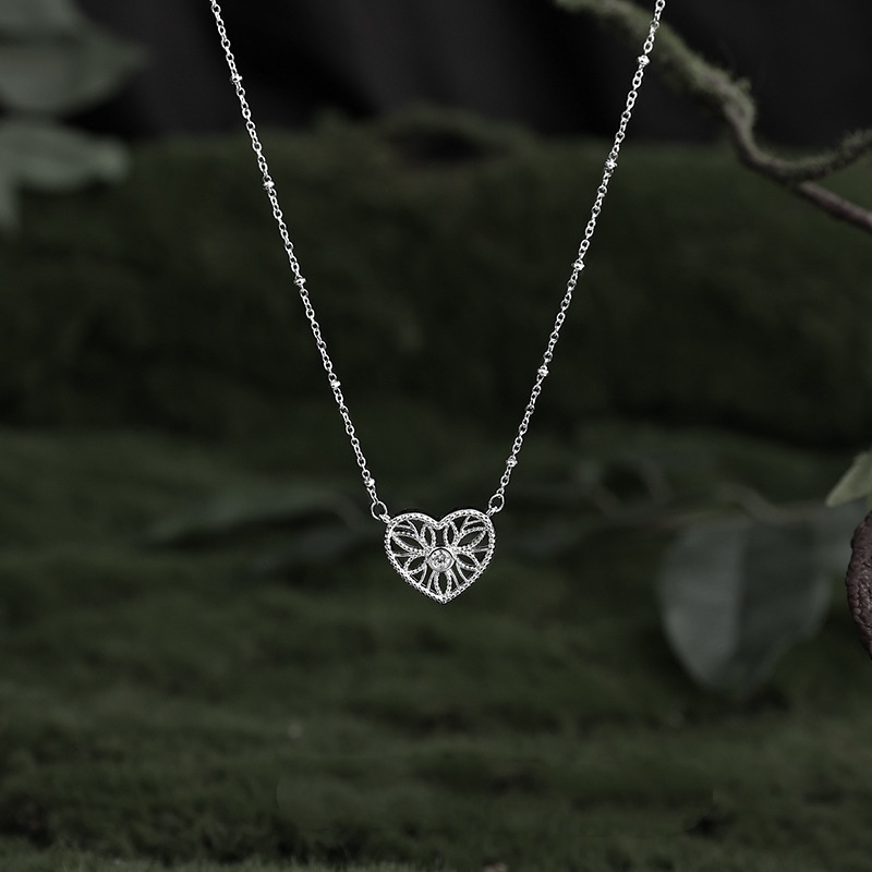 Heart Pendant Chain Necklace, picture 3 of 4