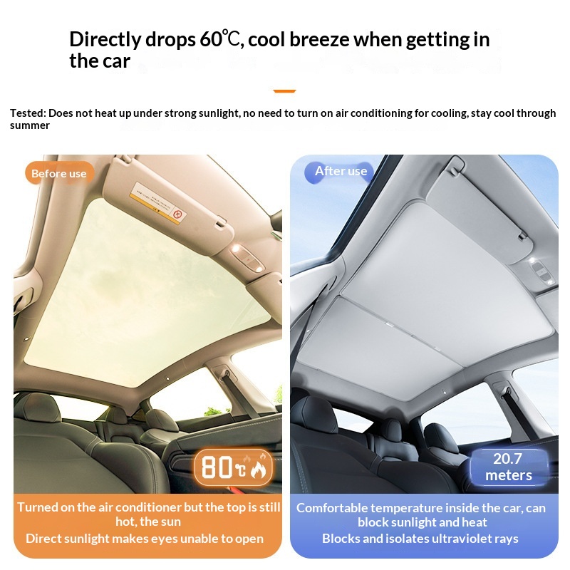 Car Sunroof Heat-Insulating And Sun-Protection Shade 8