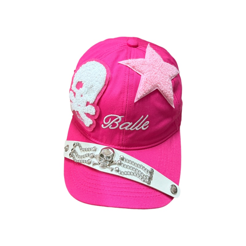Millennial Chic Vintage Rose-red Baseball Cap