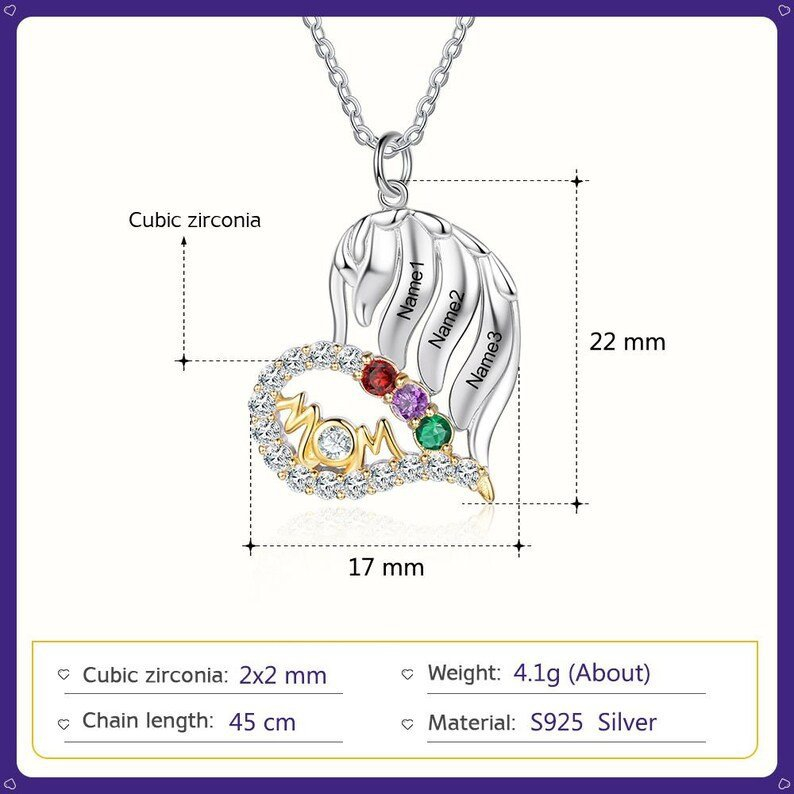 Love Personalized Custom Name Letter Love Memory Necklace