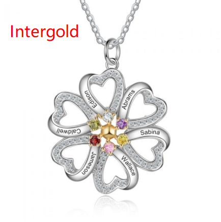 Love Personalized Custom Name Letter Love Memory Necklace