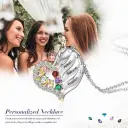 Love Personalized Custom Name Letter Love Memory Necklace view 1