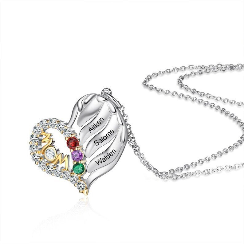 Love Personalized Custom Name Letter Love Memory Necklace