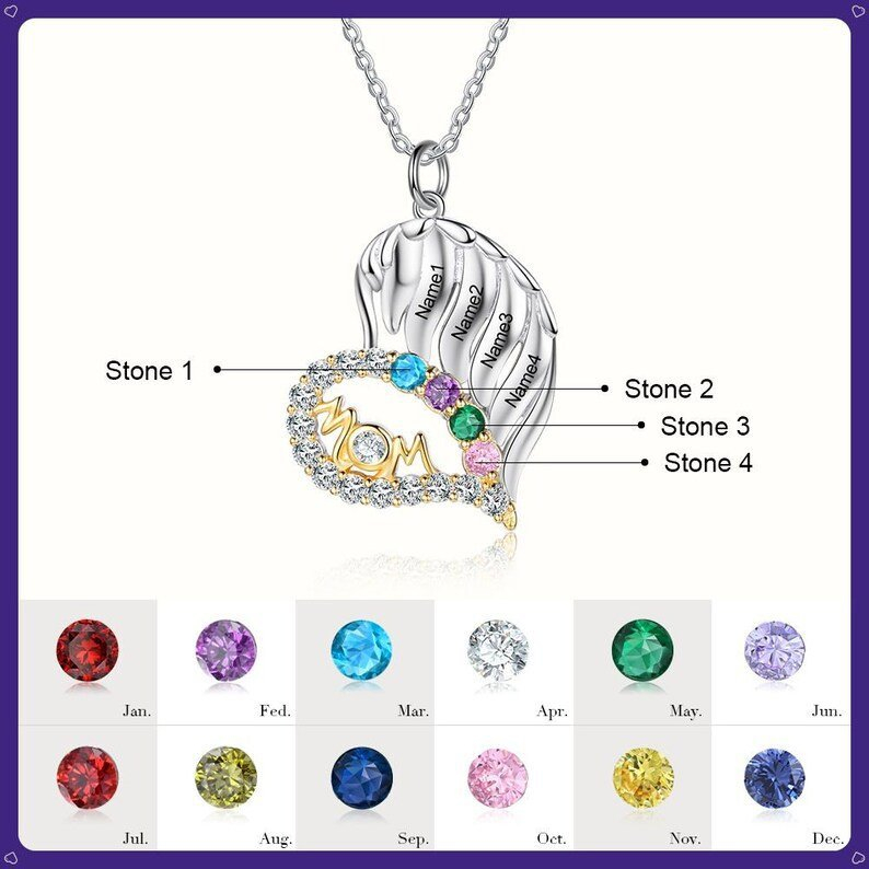 Love Personalized Custom Name Letter Love Memory Necklace