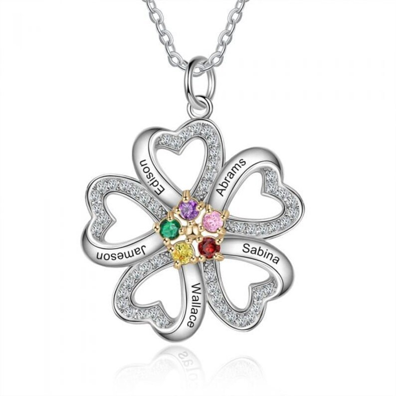 Love Personalized Custom Name Letter Love Memory Necklace