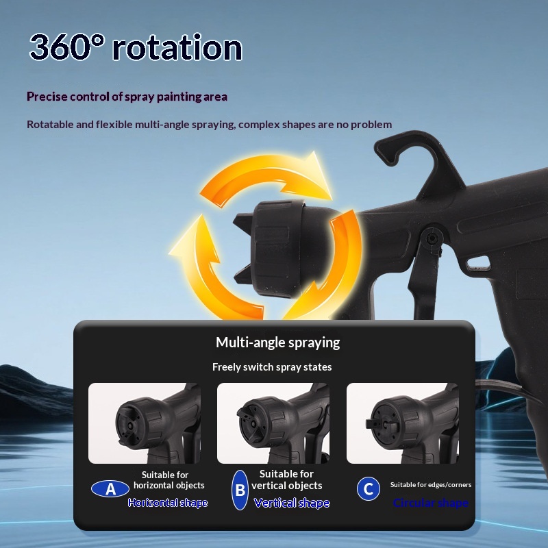 Crossbody High-Pressure Atomizing Electric Spray Gun 5