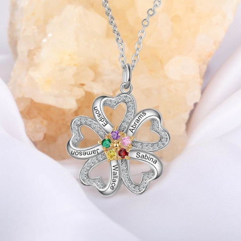 Love Personalized Custom Name Letter Love Memory Necklace