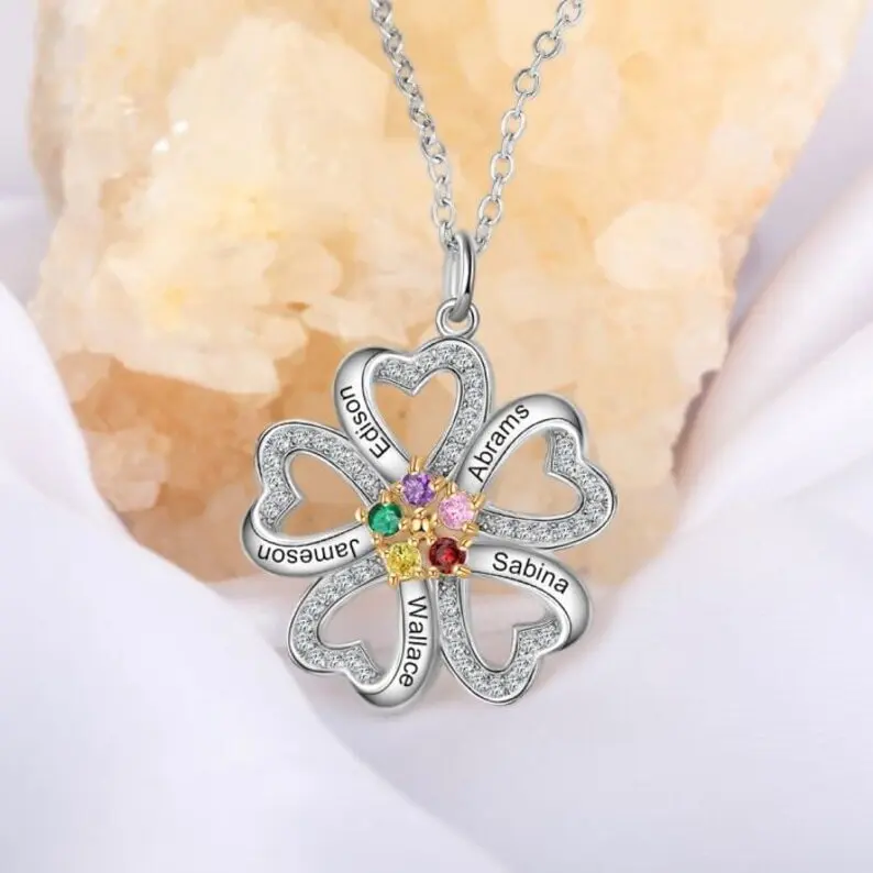 Love Personalized Custom Name Letter Love Memory Necklace