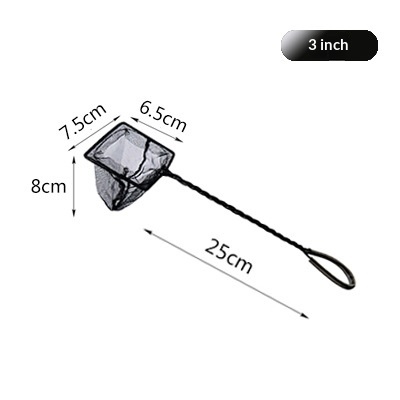 Black-handled Black-mesh Aquarium Net — image 1