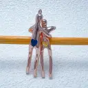 Double Embrace Couple Necklace Pendant For Men And Women view 1