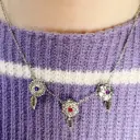 New 12 Birthday Flower Birthstone Name Rotating Necklace view 4