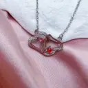 Heart To Heart Double Love Birth Stone Name Classic Necklace view 1