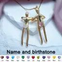 Double Embrace Couple Necklace Pendant For Men And Women view 7