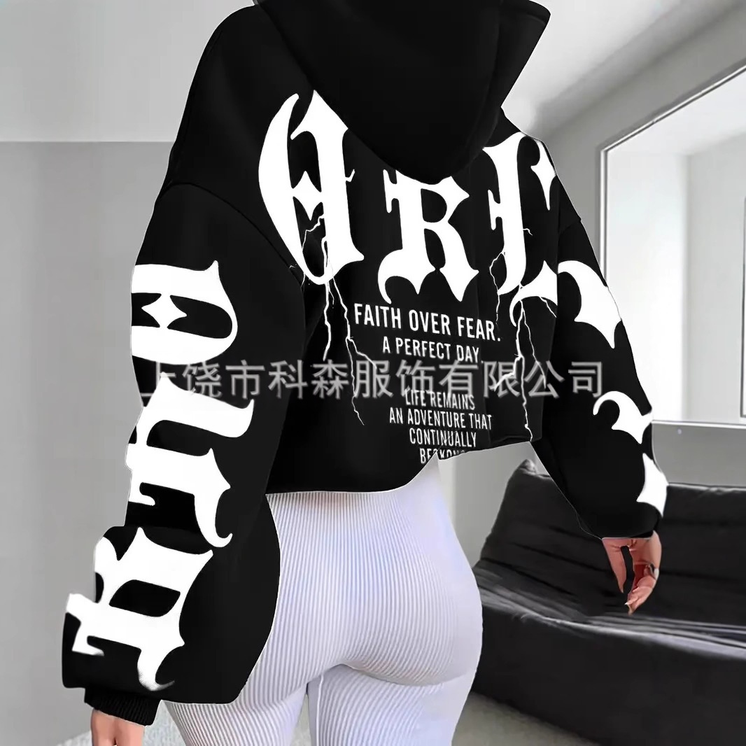 Women's Casual Sweatshirt with 3D Digital Print