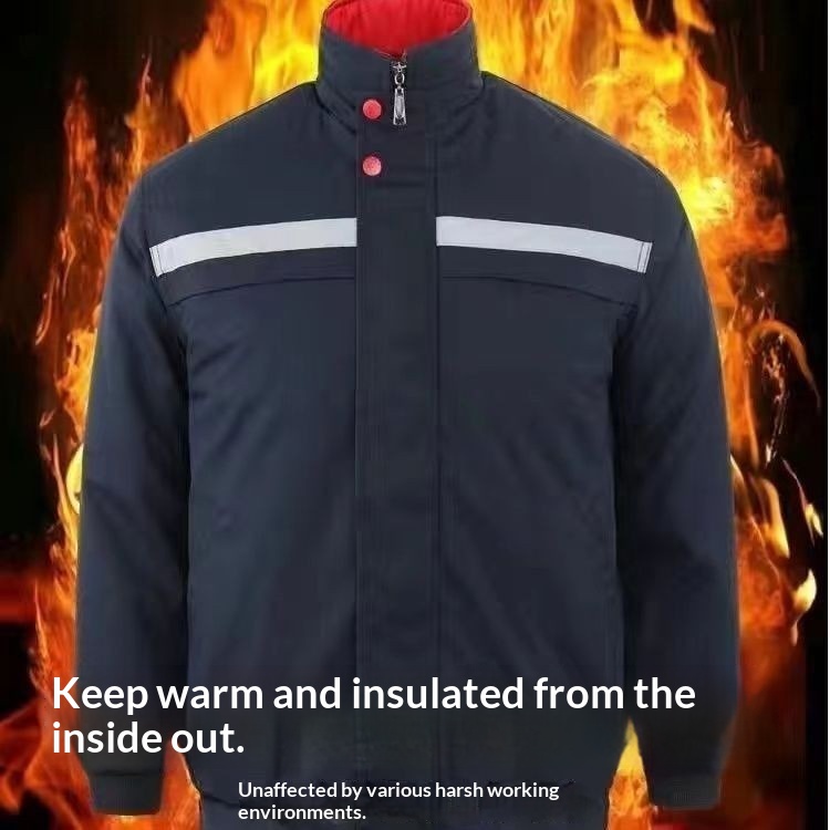 Navy Polyester Blazer with Cotton Lining