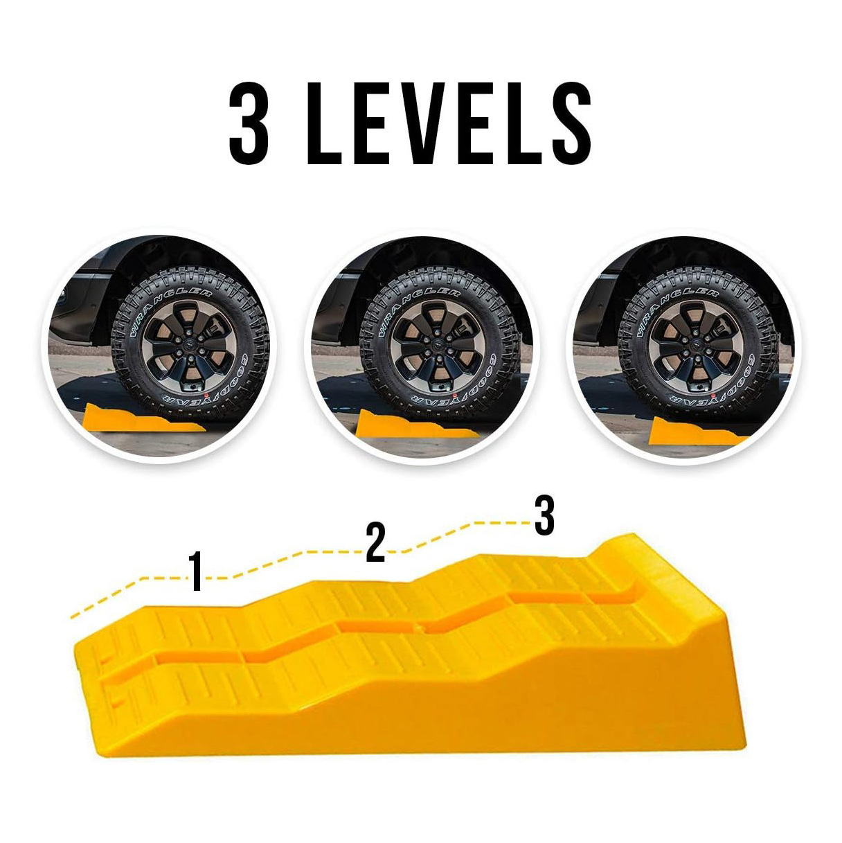 Plastic Three-step Car Parking Ramp 7