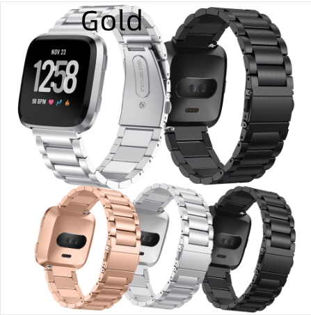 Three-link Strap For Smartwatches Solid Stainless Steel Three-link Bracelet