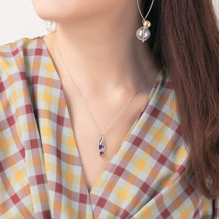 December Birthstone Name Engraved Love Appointment Necklace