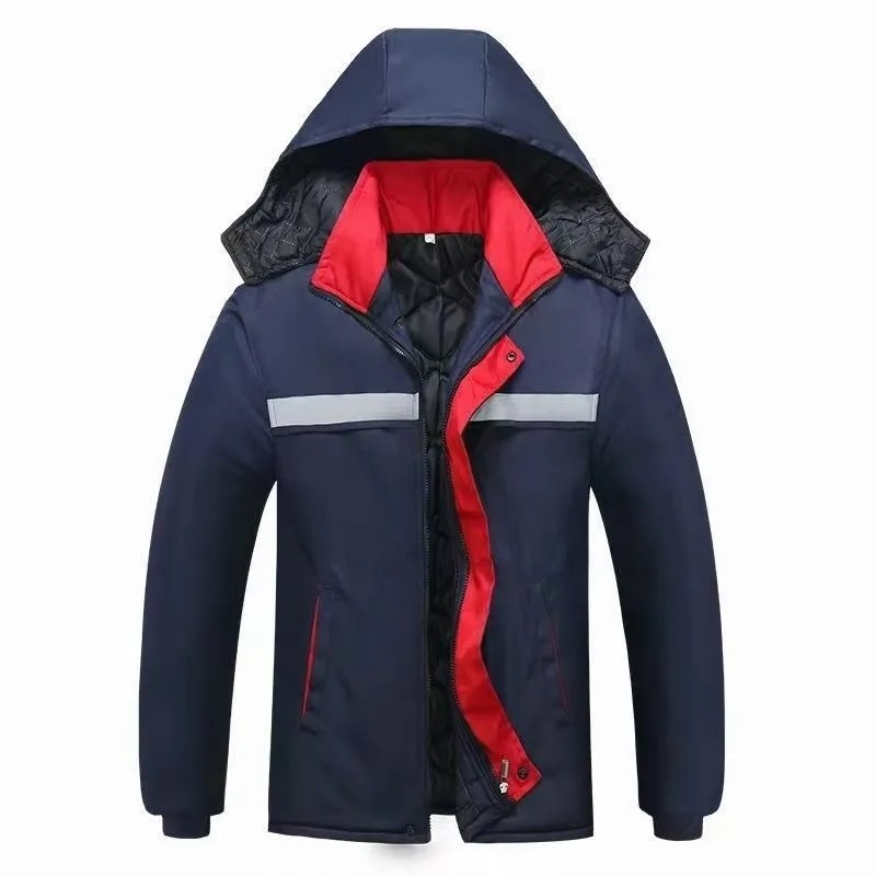 Navy Polyester Blazer with Cotton Lining