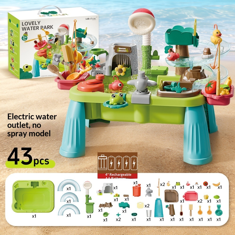 Electric Water Play Station with Fishing & Dishwasher Game