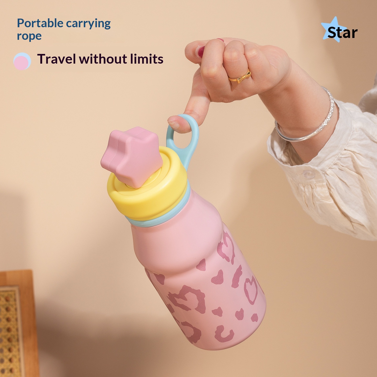 Cartoon-Themed Insulated Steel Cup