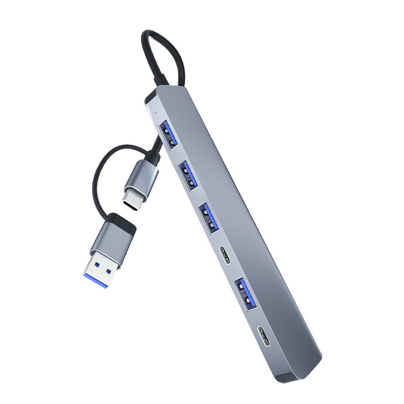 Dual-head 7-in-1 USB 30 Hub Multi-functional Docking Station 8